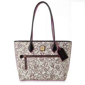 NWT Dooney & Bourke Disney Minnie Mouse Line Art Sketch Tote Bag